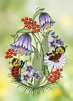 Fensterbild Marienk&auml;fer 