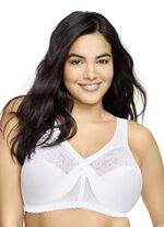 Glamorise Stütz-BH mit Spitze WEISS