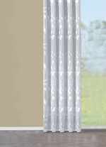 Leicht transparenter Store mit Rankenmotiv 