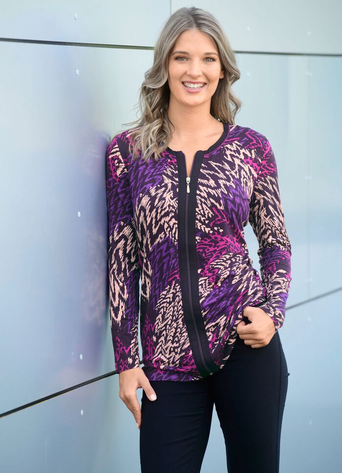 Shirtjacke mit praktischem Reissverschluss 