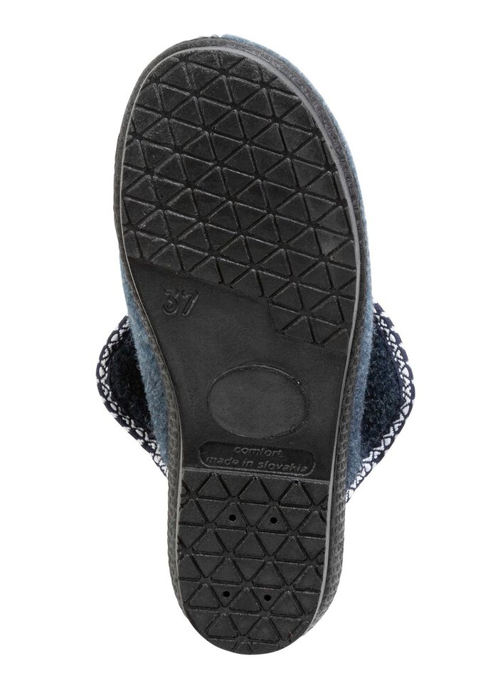 Warme Damen-Hausschuhe, Weite H, mit Wolle 