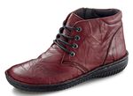 ELENA EDEN, schicke Damen-Boots, Weite G, mit herausnehmbarem Fussbett BURGUND