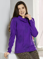 Pullover in streckender Längsoptik VIOLA