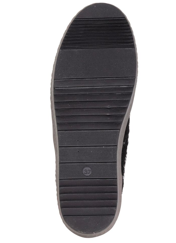 ELENA EDEN, schicke Damen-Boots, Weite H, mit herausnehmbarem Fussbett SCHWARZ