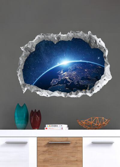 3D-Wandtattoo Galaxy nachtleuchtend 