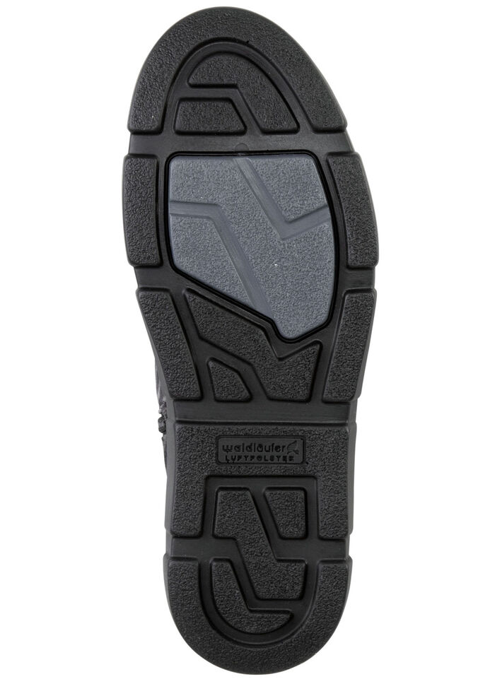 Waldläufer Stiefelette mit Zebra-Dessin SCHWARZ-GRAU