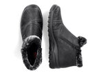 Rieker, gefütterte Damen-Boots, Winterschuhe, mit Reißverschluss SCHWARZ