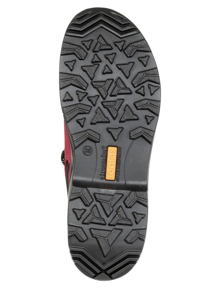 Sportliche Damen-Boots, Weite K, mit herausnehmbarem Fussbett ROT