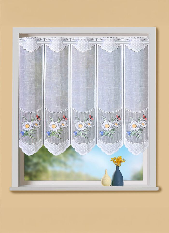 Kurzvorhang mit Stangendurchzug 