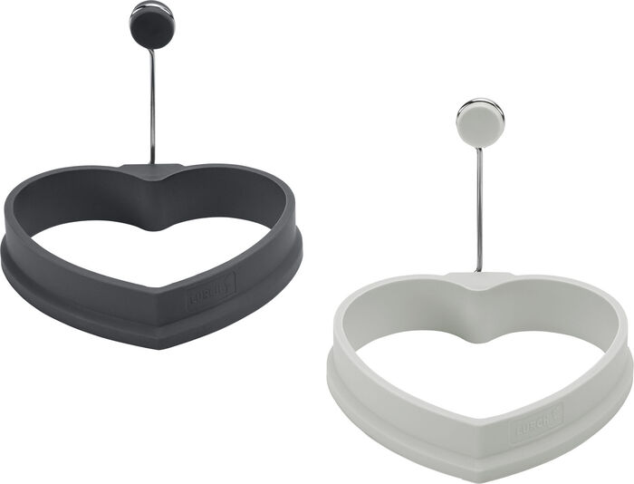 Hitzebest&auml;ndiges Eiformer-Set aus Silikon, 2-teilig GRAU