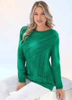 Pullover in Strukturmix 