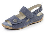 Waldl&auml;ufer, bequeme Damen-Sandalen, Weite H, mit herausnehmbarem Fussbett JEANS