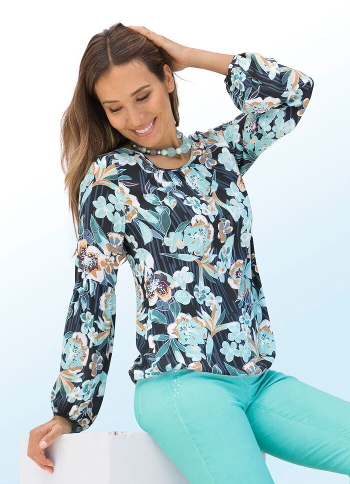 Tunika mit Inkjet-Druck 