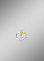 Sch&ouml;ner Herz-Anh&auml;nger mit 32 Brillanten 