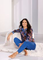 Schlafanzug mit B&uuml;ndchenabschl&uuml;ssen  