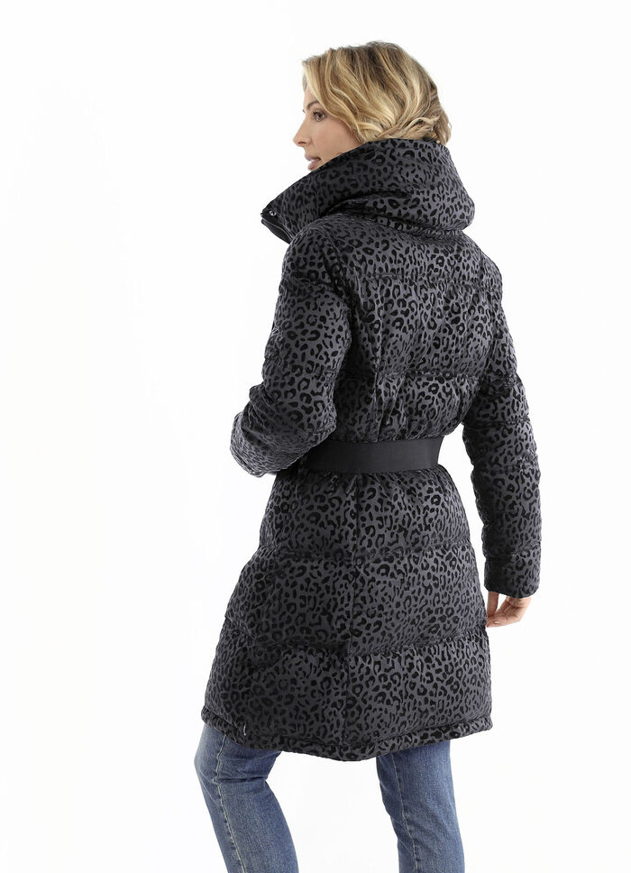 Kurzmantel mit Stretchgürtel 