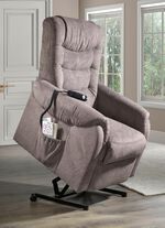 TV-Sessel mit Rollen und Federkern HELLBRAUN