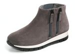 Bootie mit zwei Reissverschl&uuml;ssen GRAU