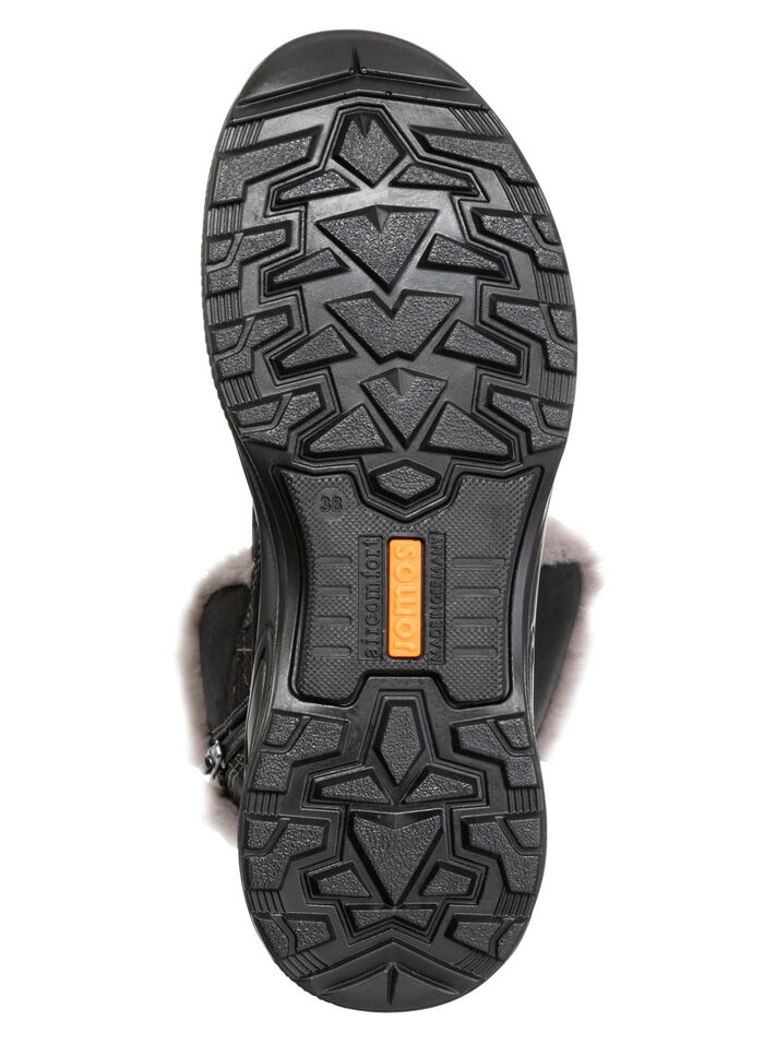 Gef&uuml;tterte Damen-Boots, Winterschuhe, Weite H, mit Reissverschluss 