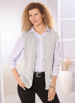 Gilet aus Melangegarn 