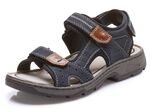 Rieker, klassische Herren-Trekkingsandalen, aus Leder 