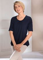 Shirt mit Kellerfalte in 2 Farben 