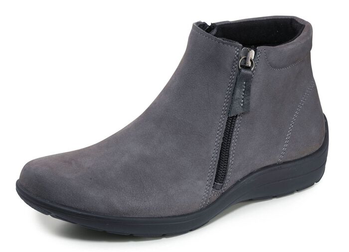 ELENA EDEN Bootie aus Nubukleder GRAU