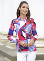 Bluse mit Hemdkragen 