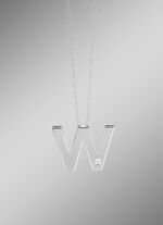 Einzigartig und elegant: Buchstaben-Anh&auml;nger aus Platin 