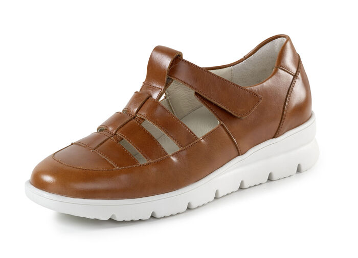 Waldläufer Slipper aus Nappaleder COGNAC