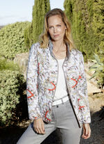 Wendejacke mit grafischem Steppmuster