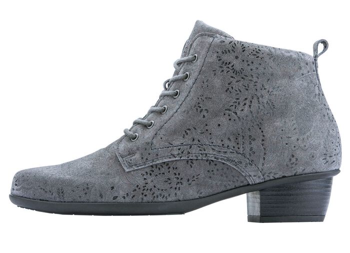 Waldl&auml;ufer Schn&uuml;r-Stiefelette mit floraler Pr&auml;gung 
