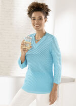Pullover mit Strukturmuster AQUA