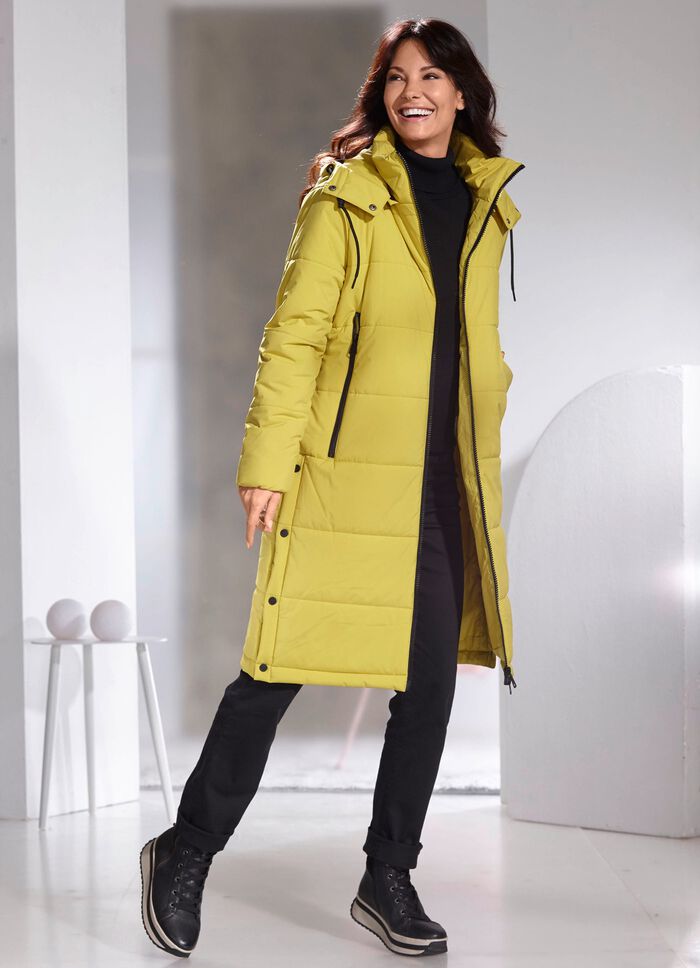 Mantel mit abnehmbarer Kapuze 