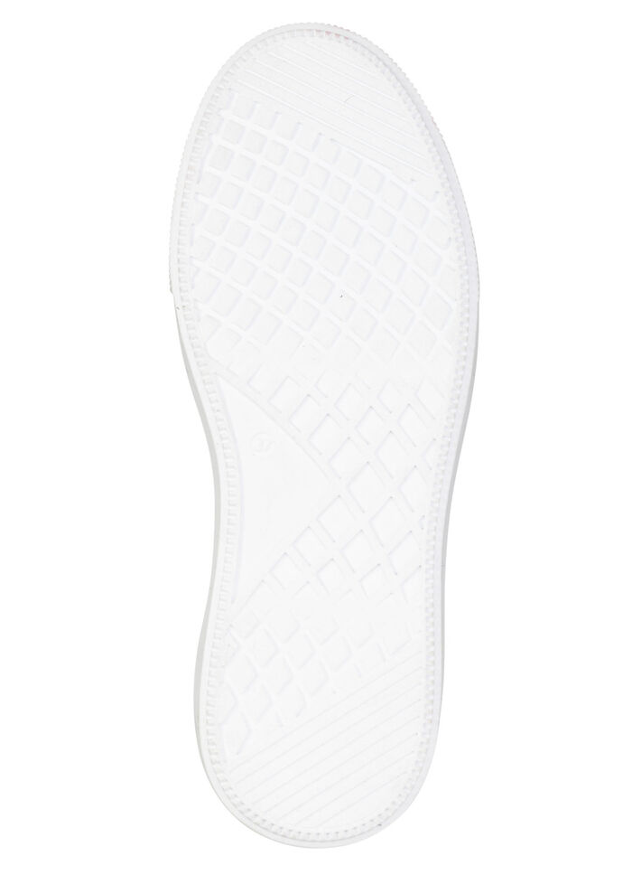 LAURA KENT, trendige Damen-Sneaker, Weite H, mit herausnehmbarem Fussbett WEISS