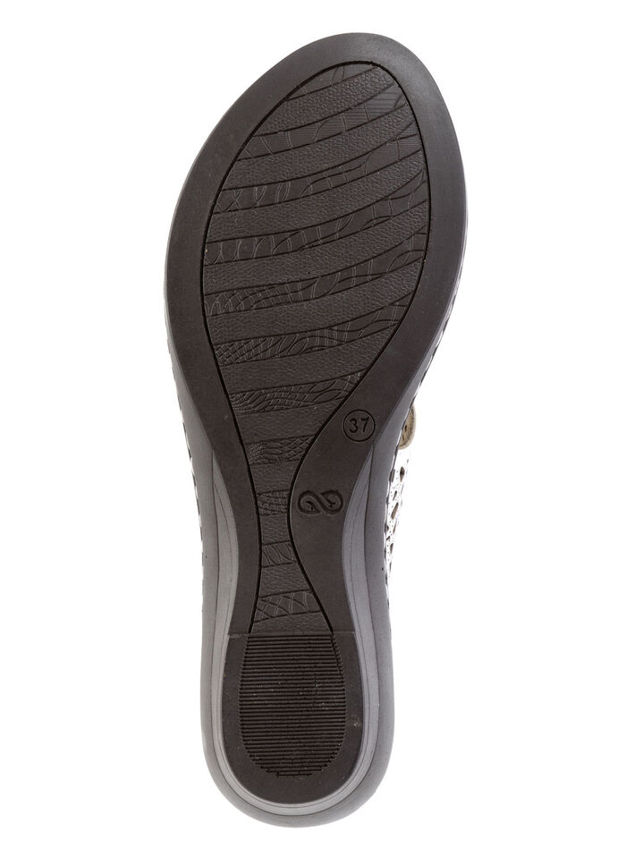 ELENA EDEN Pantolette aus perforiertem Nappaleder WEISS