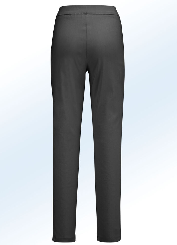 Hose mit angesagten Beinschlitzen SCHWARZ