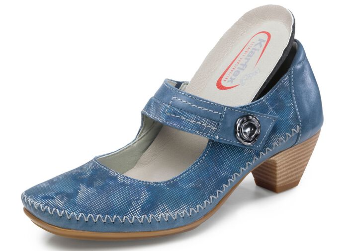 ELENA EDEN, schicke Damen-Pumps, Weite G, mit herausnehmbarem Fussbett JEANS