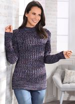 Pullover in aufwendiger Melange-Optik MARINE-MULTICOLOR