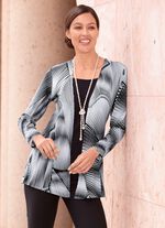 Faszinierendes Longshirt in Jackenoptik 