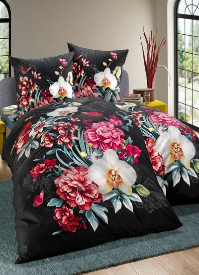 Kaeppel-Bettw&auml;sche-Garnitur mit Reissverschluss 