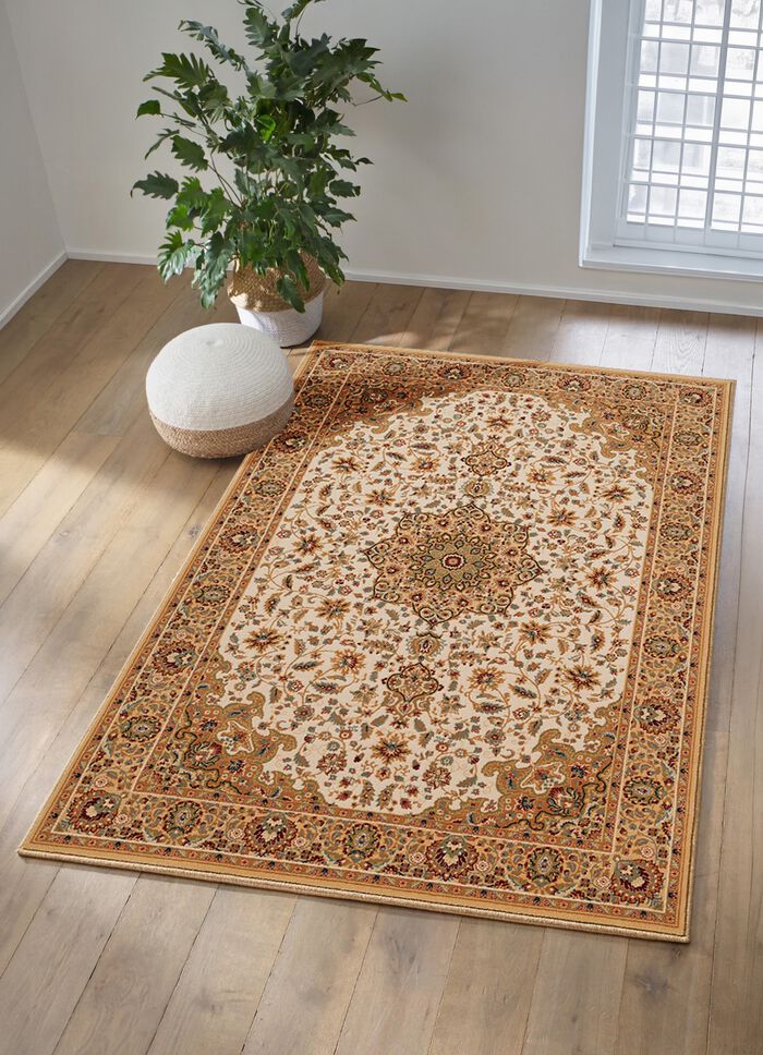 Klassisch gemusterte, gewebte Br&uuml;cken und Teppiche 