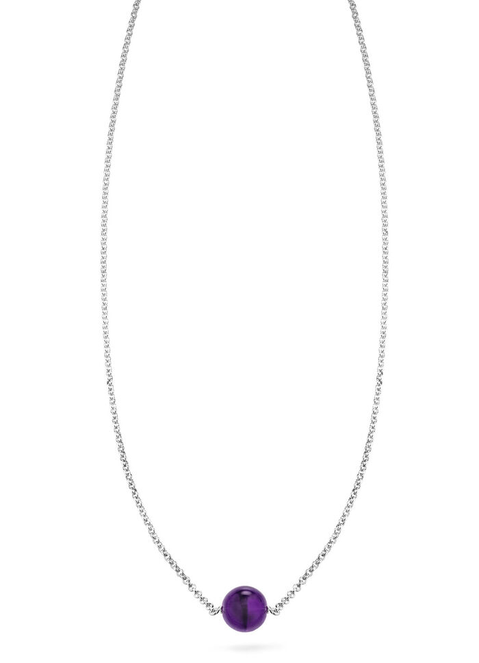 Halskette mit echt Amethyst 