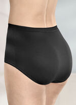 brio lingerie F&uuml;nferpack Slips mit elastischen Abschl&uuml;ssen 3X BORDEAUX, 2X SCHWARZ