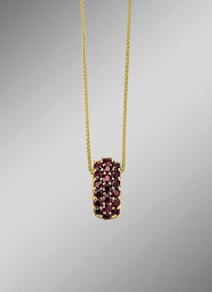 Vergoldeter Anh&auml;nger mit Granat 