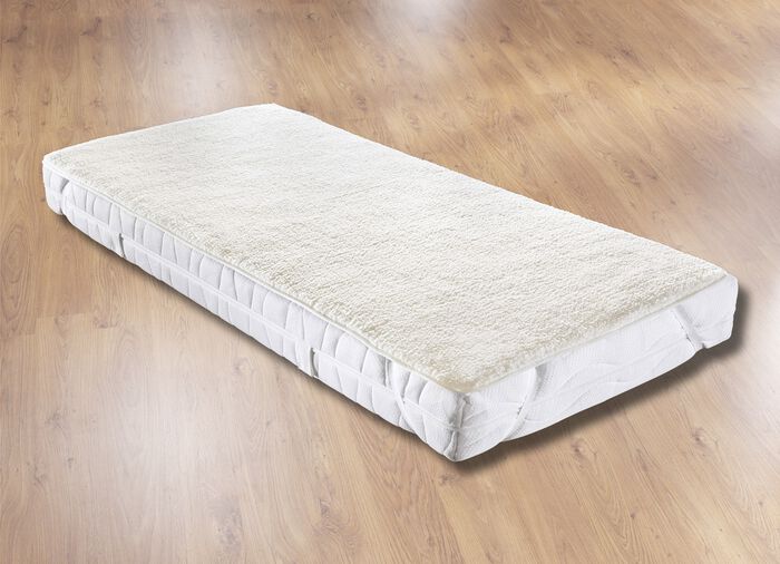 Matratzenauflage mit Sherpa-Teddy-Pl&uuml;sch f&uuml;r kuschelig warme N&auml;chte 