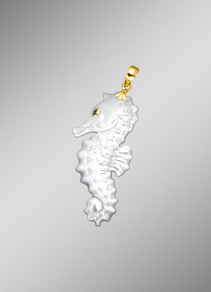 Anhänger «Seepferdchen» echt Perlmutt 