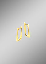 Moderne Klappcreolen in eckiger Form 