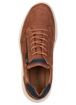 Waldl&auml;ufer, bequeme Herren-Sneaker, Weite H, mit herausnehmbarem Fussbett COGNAC-MARINE