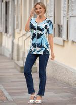 Shirtjacke mit Allover-Dessin 